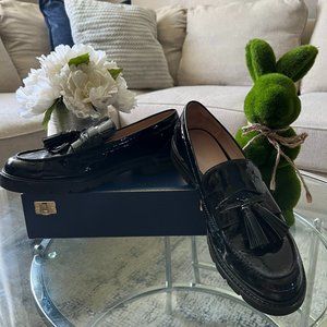 STUART WEITZMAN Adrina Tassel Patent Leather Loafers